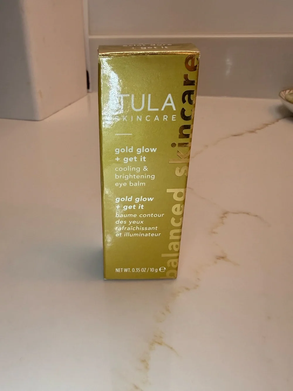 NIB Tula Skincare Gold Glow + Get It Eye Balm